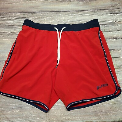 #ad Tommy Hilfiger Mens Size Medium Swimming Trunks Boardshorts Shorts $11.90