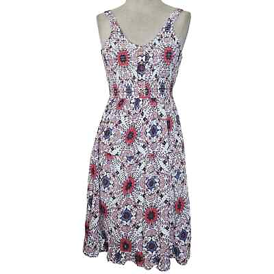 #ad Multicolor Floral Sleeveless Summer Dress Size XS $18.75