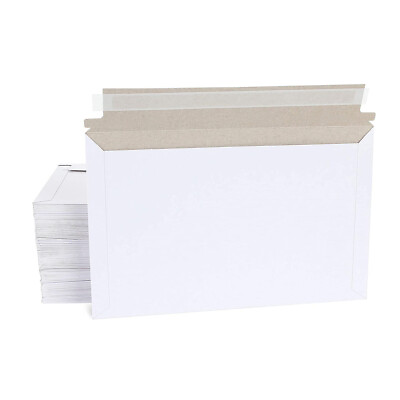 100 Pack White Rigid Mailers 6x4.5 Inches Keep Flat Cardboard Mailer for Photos $20.49