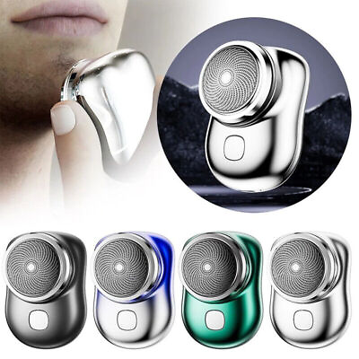 Mini shave Portable Electric Shaver for Men Razor Beard Trimmer USB Rechargeable $8.35