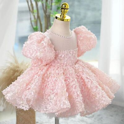 #ad Child Evening Ball Gown Birthday Party Dress Girls Lace Party Kid Formal Dress $76.08