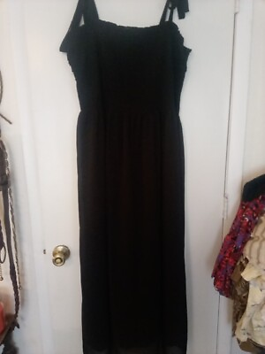 #ad 3x Black Maxi Summer Dress $23.00
