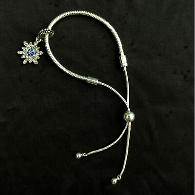 #ad #ad North Winter Star Silver Charm Bracelet GBP 19.81
