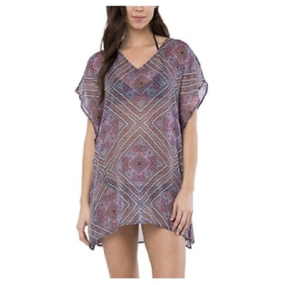 #ad NWT O’NEILL Womens Large Paisley Sheer Swim Bathing Suit Beach Cover Up $9.49