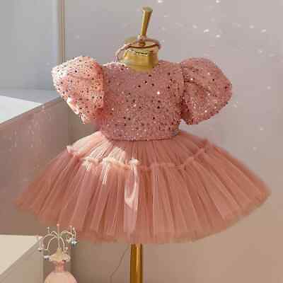 #ad #ad Christmas Girls Party Dress Tutu Tulle Christening Gowns Toddler Evening Dress $29.69