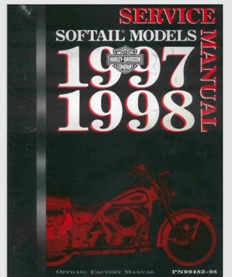 #ad 1997 1998 Harley Davidson Softail Service Manual 436 pages $49.99