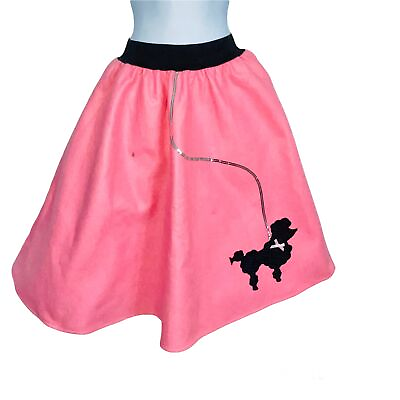 #ad Charades Womens Adult Skirt Pink Black Poodle Costume Dance Competition $27.97
