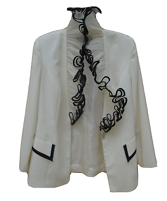 #ad Susanna Women#x27;s Skirt Suit Size 6 White $79.99