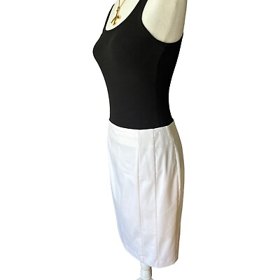 #ad #ad Ann Taylor White Pencil Skirt Size 6 $10.00