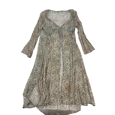 #ad Gypsy Junkies Dress Beige Lace Maxi Women#x27;s Size Small Medium $32.63