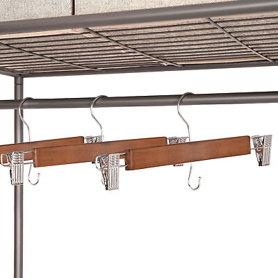 #ad Walnut Finish Solid Wood Pant amp; Skirt Hangers 36 Pack by Better Homes amp; Gardens $29.77