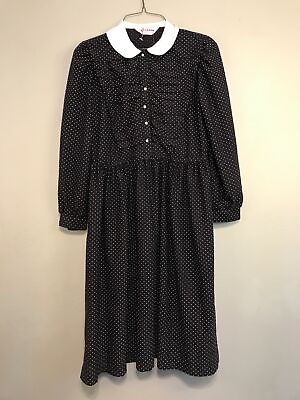 #ad Vintage Shirtdress by Sears size 10p Halloween gothic cottagecore $35.00