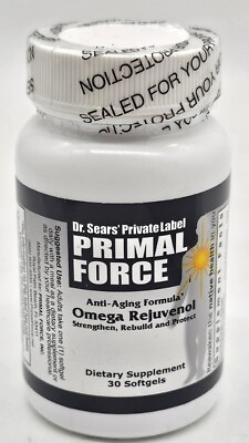 #ad Dr Sears Primal Force OMEGA REJUVENOL 30 softgels Anti aging Formula Mfg 5 2023 $45.00