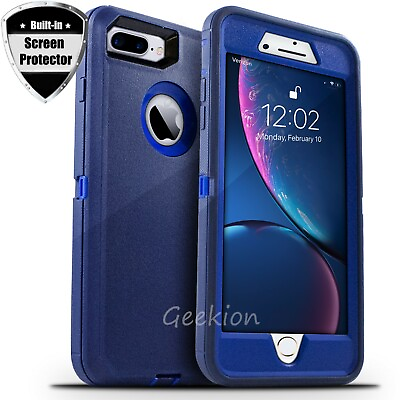 For iPhone 6 7 8 Plus SE 2020 Shockproof Rugged Case Cover Screen Protector $8.89