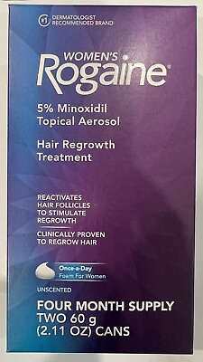 Rogaine Women Foam Hair Loss amp; Regrowth 5% Minoxidil 2468 Months Supply $108.95