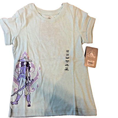 #ad Disney Girls Raya and The Last Dragon T Shirt Size 5 6 New $10.99