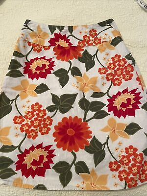 #ad Casual Corner Annex petite Floral Print Skirt Lined Zip Close EUC Sz 2P $9.95