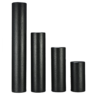 #ad Extra Firm Foam Roller High Density Yoga Muscle Back Pain Trigger Massage Black $7.65