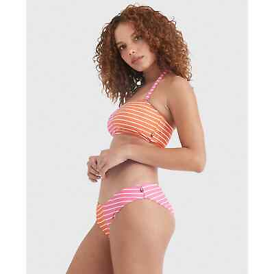#ad #ad NWT Tommy Hilfiger Bikini Set in Sail Away Striped Dahlia Soft Size M L $54.00