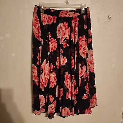 #ad Kate Spade Skirt the Rules Floral Midi Skirt Size 6 $26.60