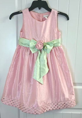 #ad Charter Club Girls Pink Mint Green Fancy Easter Dressy Party Dress Size 6X Macys $14.79