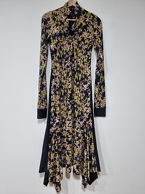 #ad KITX Queen Bee Long Sleeve Maxi Dress Floral Women#x27;s 8 Rollover Collar AU $299.99