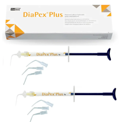 #ad DiaDent Diapex Plus Pemixed Calcium Hydroxide Paste With Iodoform 2 Syr of 2g $29.99