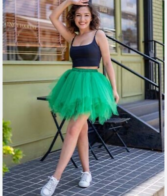 #ad #ad Green Tutus Mini Skirt Women’s Small NWOT $19.25