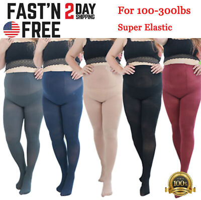 #ad Plus Size Women 2X 3X Opaque Stretchy Warm Autumn and Winter Elastic Pantyhose $8.99