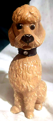 #ad VTG Resin Figurine Poodle Katherine#x27;s Collection DOG Retired Sitting Pose Collar $54.55