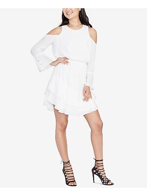 #ad RACHEL ROY Womens White Long Sleeve Mini Empire Waist Cocktail Dress Size: 0 $8.99