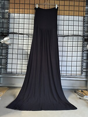 #ad #ad Maitai Black Maxi Dress Rayon Spandex Blend Size Large Hand Wash 54quot;Long $19.00