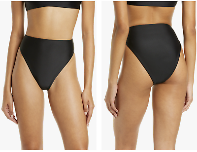 #ad Jade Swim Women#x27;s $90 Incline Bikini Bottoms Black Size L $20.00