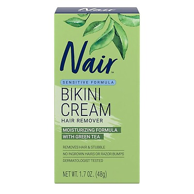 #ad Nair Bikini Cream with Green Tea Sensitive Formula 1.7 Ounce $5.99