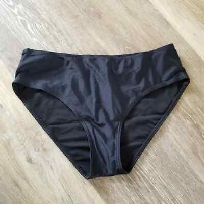 #ad NWOT Holipick Black Bikini Bottom Size Medium $8.99