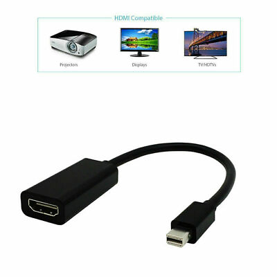 #ad #ad Mini DisplayPort Thunderbolt To HDMI Adapter For Microsoft Surface Pro 2 3 4 BLK $2.34