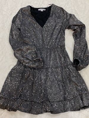 NWT Teens Junior dresses size M new Favlux brand glittery black dress $12.00