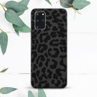 Boho Gray Black Leopard Fur Case For Samsung Note 10 20 S10 S20 S21 S22 FE $13.49