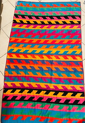royal terry beach towel multicolored towel zig zag aztec print $45.99