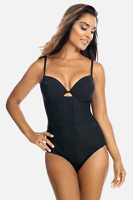 #ad Axami Luxury Swimwear F28B Push up Underwire One Piece Bikini Body Black $146.00