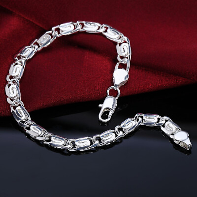 New arrive 925 sterling Silver Bracelet chain for women wedding cute party lady C $2.98