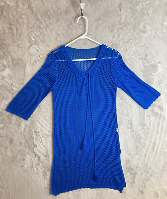 Swim Suit Cover up Blue Size Small $8.99