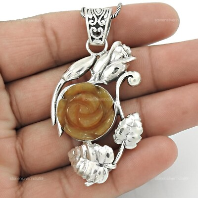 #ad Natural Onyx Gemstone Jewelry 925 Sterling Silver Pendant Boho For Women E20 $60.44