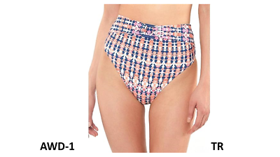 #ad Jessica Simpson Women#x27;s Standard Mix amp; Match Print Bikini Swimsuit High Waist L $10.40