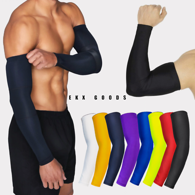 UV Sun Protection Arm Sleeves Cooling Compression Sleeves for Men amp; Women $7.99