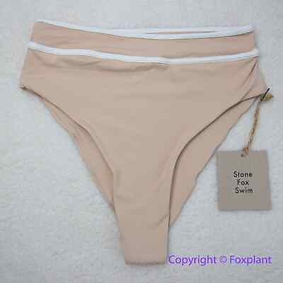#ad #ad NEW Stone fox swim free people juniper high waisted bikini bottoms size M $54.51