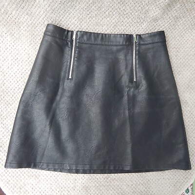 Zara Basic Leather Skirt Women#x27;s Large $16.99