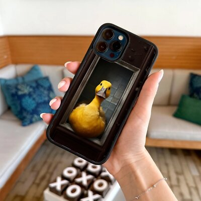 #ad yellow cute cartoony duck For iPhone 14 15 11 12 13 X XS XR Max Funny Cover AU $17.99