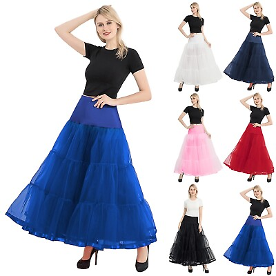 #ad Woman Floor Length Boneless Skirt A Wedding Dress Skirt Support Skirt Long $17.59