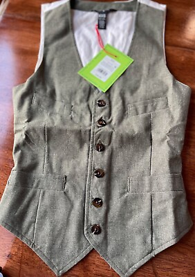 #ad NWT Target Mens Vest XXS Grey Huston White Teens Easter Suit $14.97